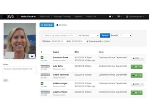 sv3 visitor management-dashboard
