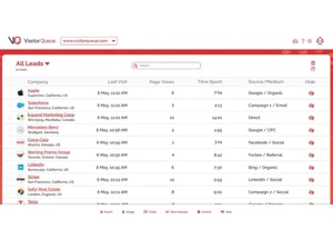 visitor queue lead management