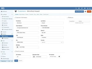 HQ Rental Software-customer profile