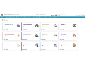 av softtech logistics software dashboard