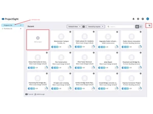 trimble projectsight-recents