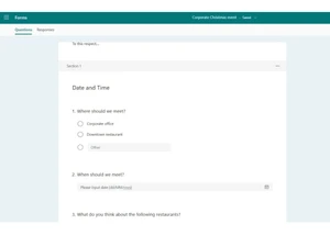 microsoft forms questions