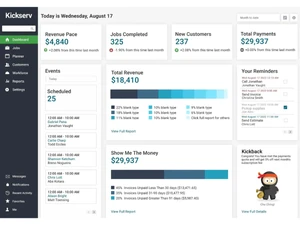 kickserv-dashboardpage