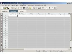 MyMailList & AddressBook 8-data table