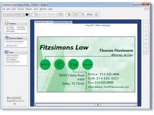 Business Card Factory Deluxe 4-customize