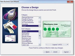 Business Card Factory Deluxe 4-design