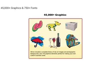 Business Card Factory Deluxe 4-fonts