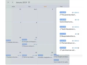 zoho social schedule