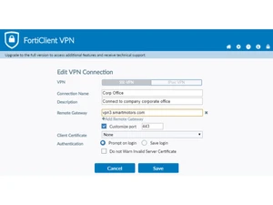forticlient vpn-connection