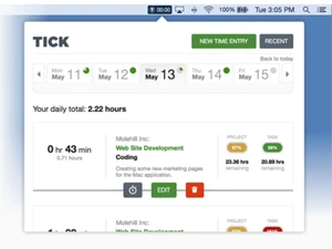 tick time tracking-entry