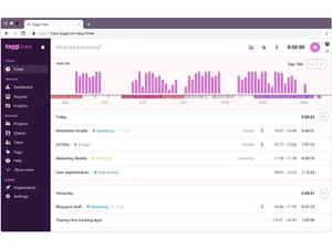 toggl track dashboard