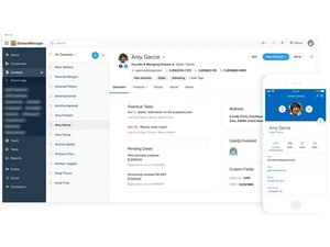 Zoho Contact Manager Dashboard