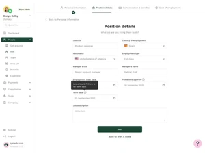 Oyster EOR-position details