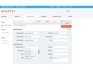 Quartzy-order requests