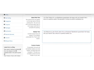 JobBoard io-custom header