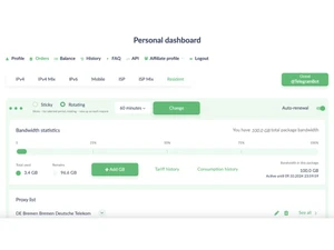 Proxy Seller-dashboard