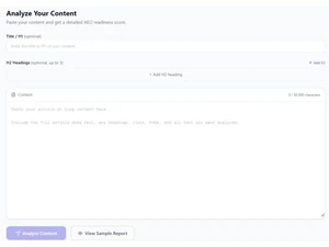 CrackAEO-analyze content