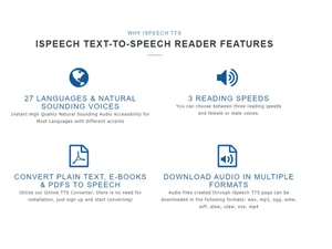 iSpeech-features