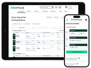 SurePayroll dashboard