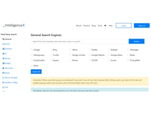 Intelligence X-general search