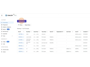 LiteLLM-create key