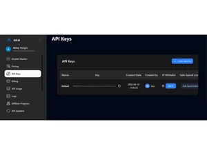 KIE AI-api keys