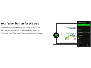 Evernote Clip web page, article, or PDFs