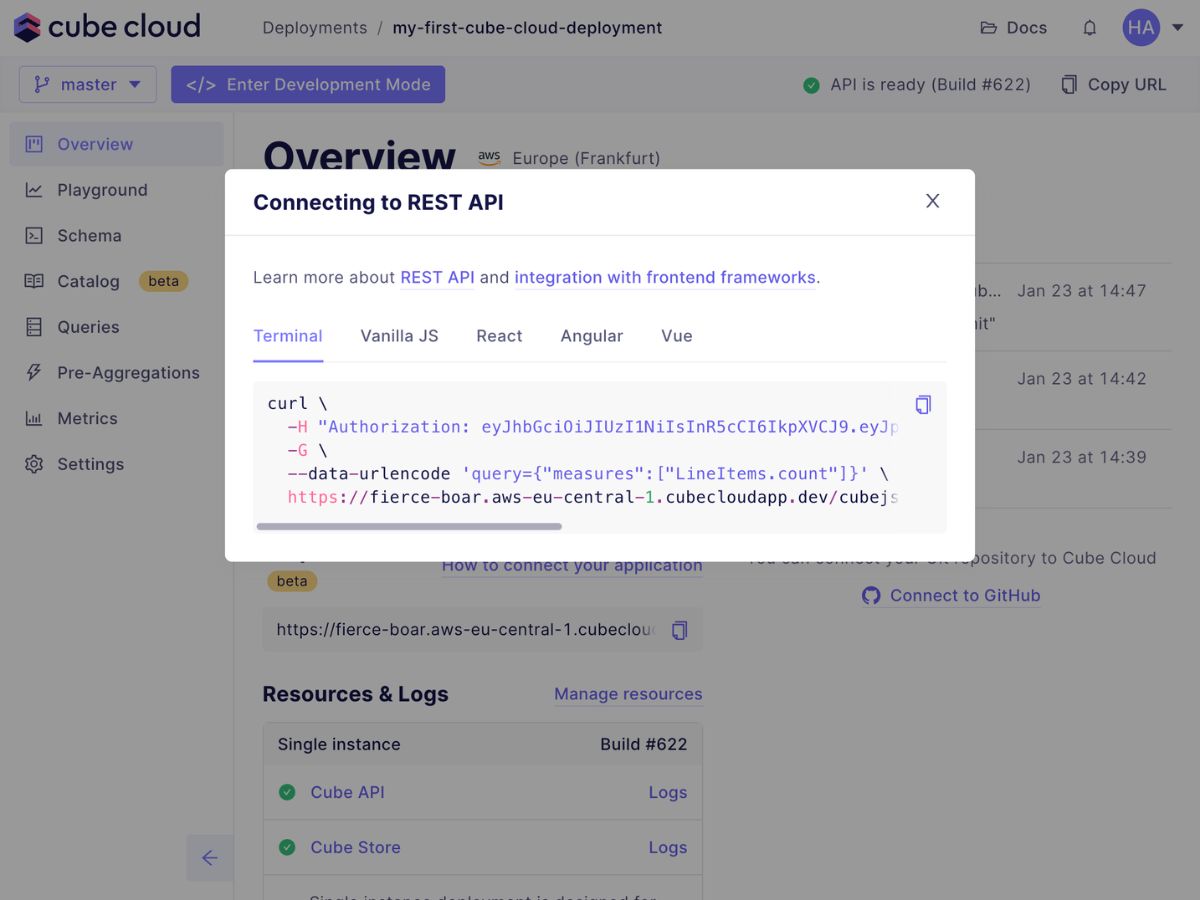 Cube Dev-API
