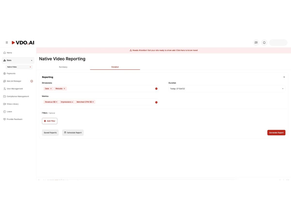 VDO AI-reporting