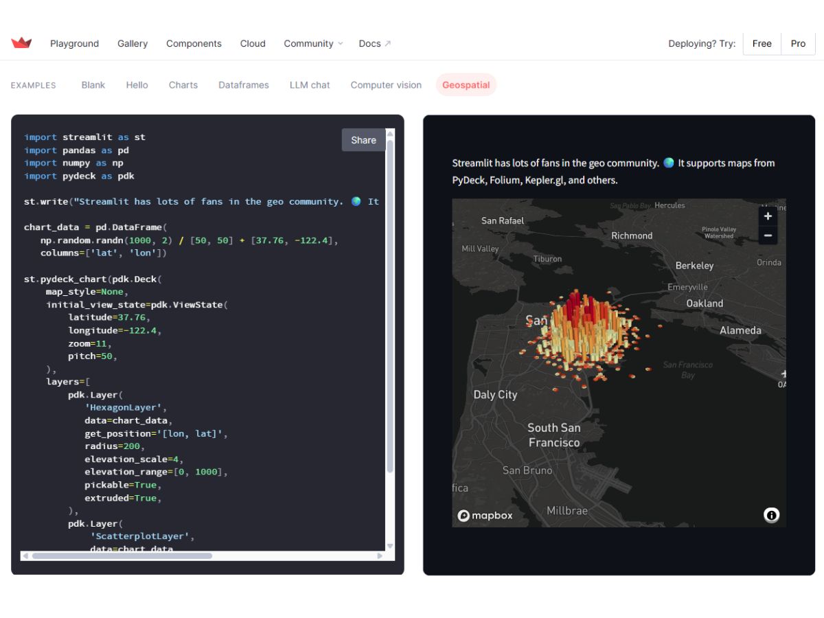 Streamlit-geospatial