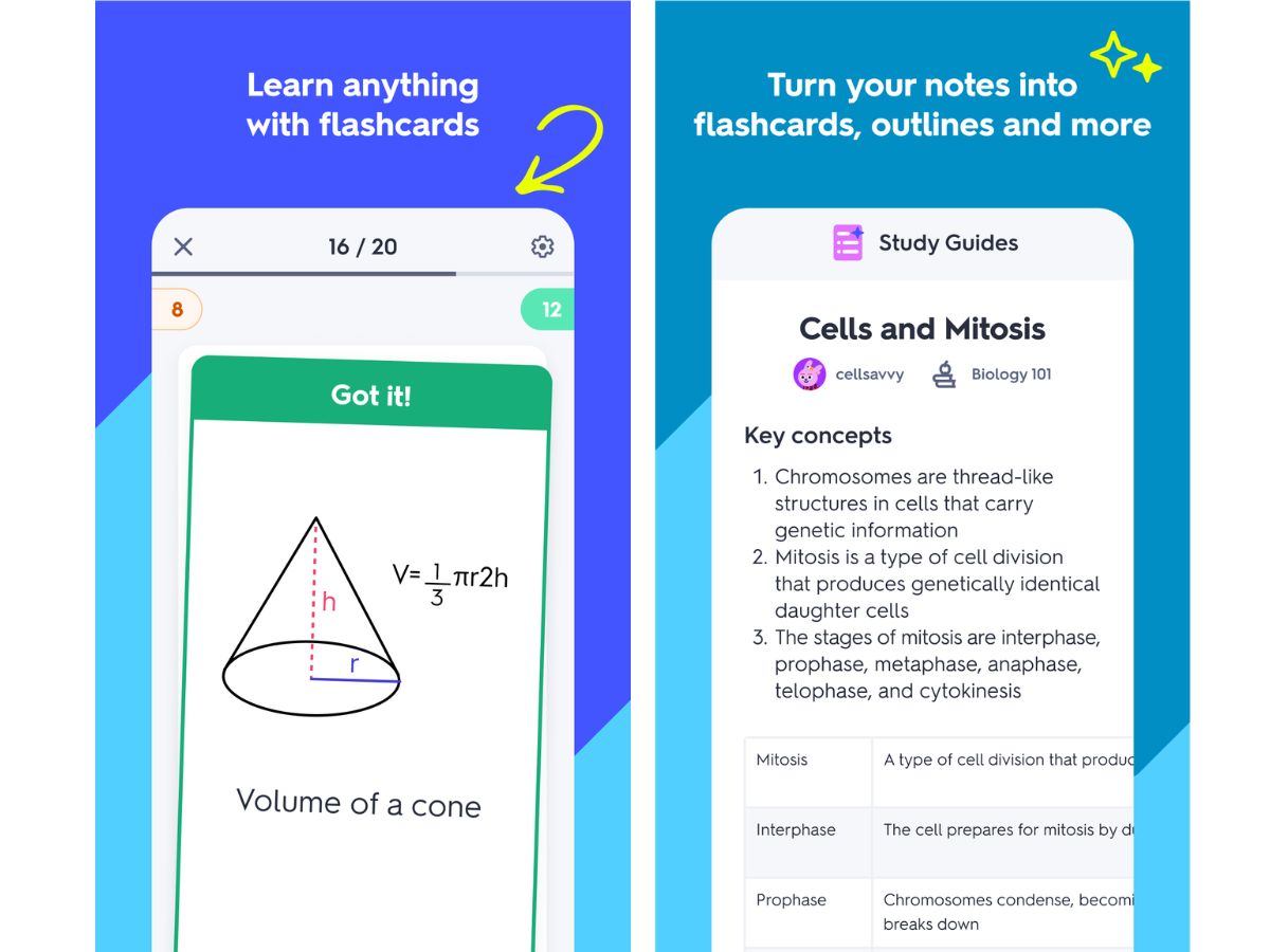 Quizlet-outlines