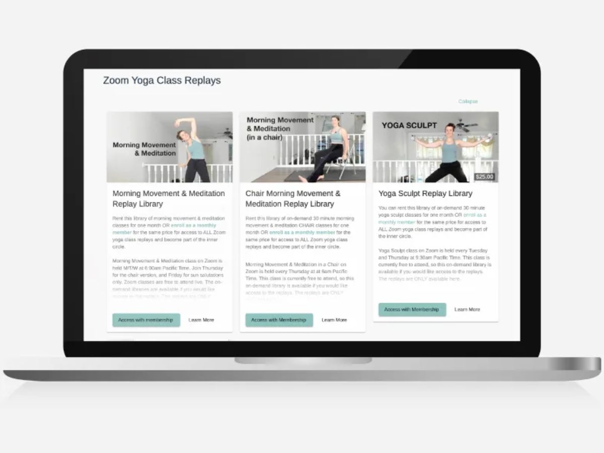 OfferingTree zoom yoga class