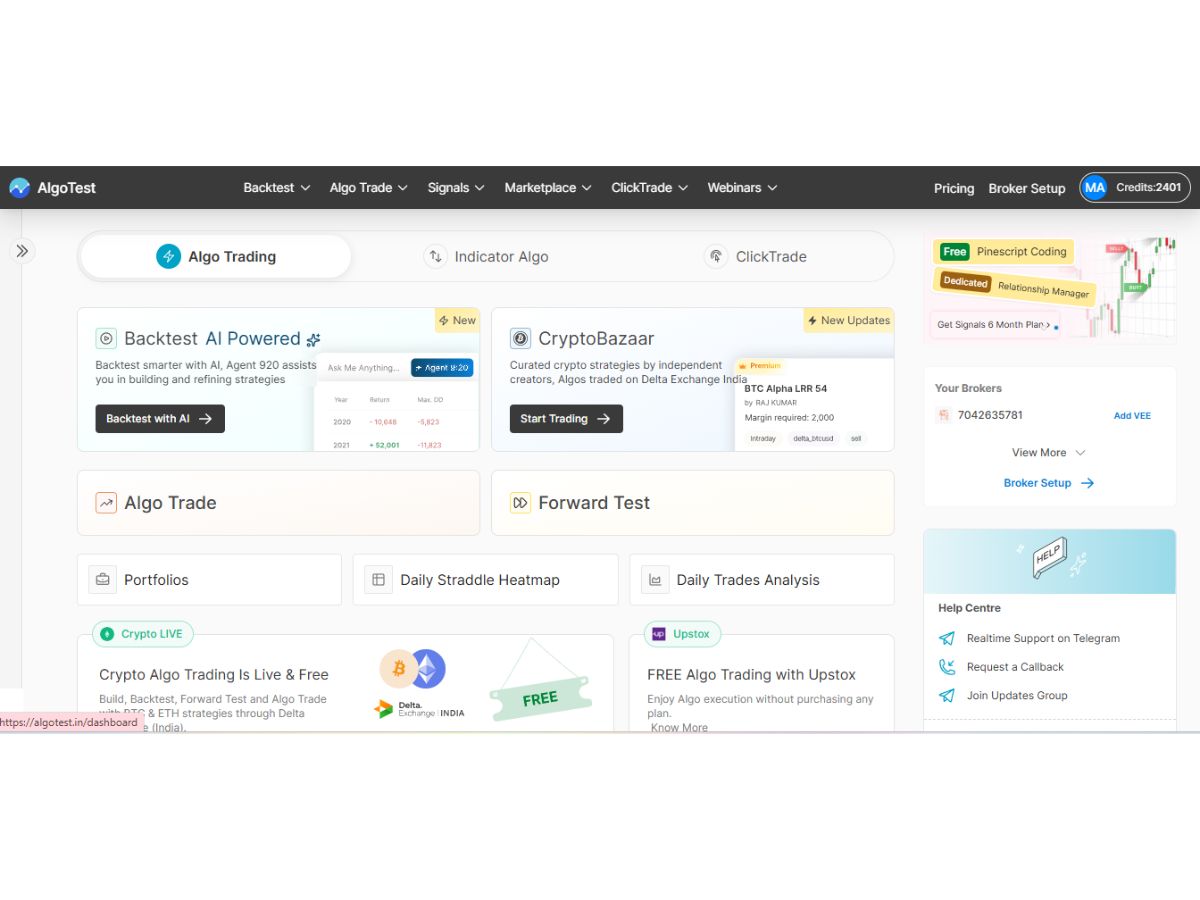 AlgoTest-dashboard