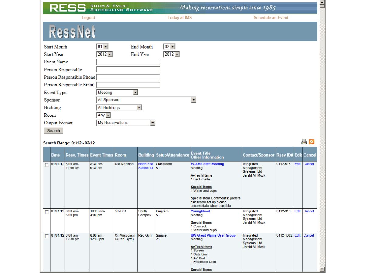 RESS-dashboard