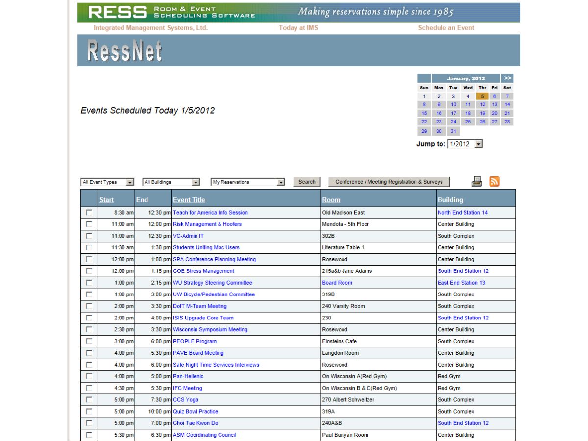RESS-reservations
