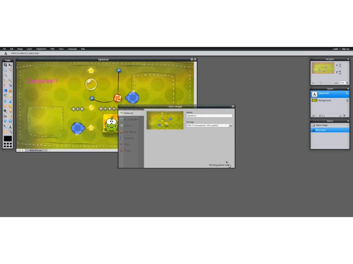 Lightshot-image editing
