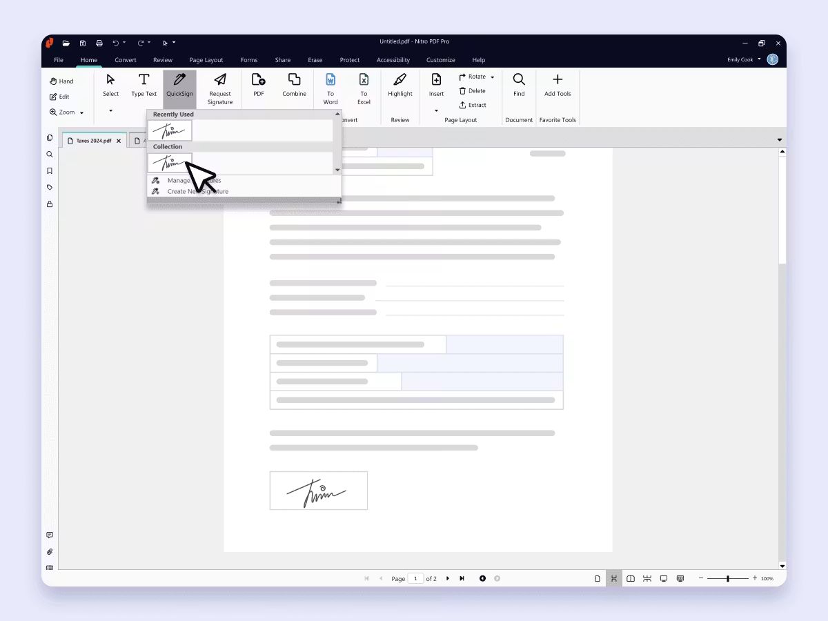 Nitro PDF-quicksign