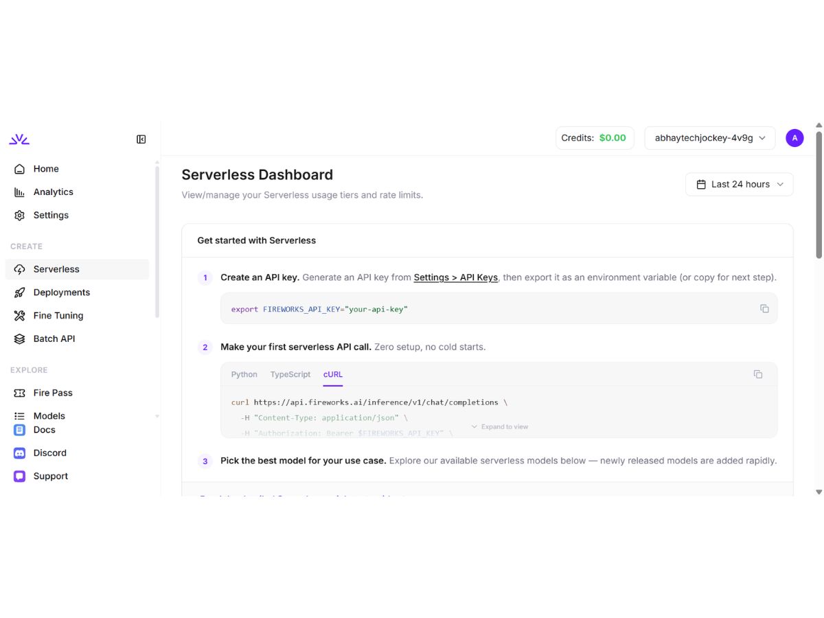 Fireworks-AI serverless