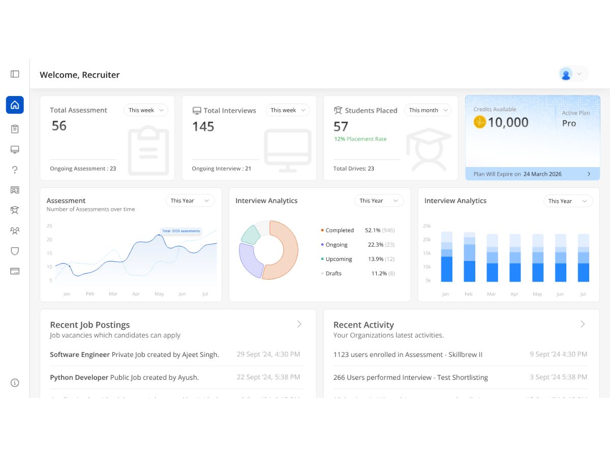 SkillBrew AI dashboard