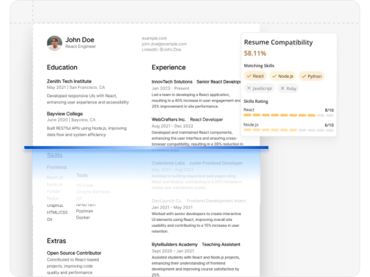 SkillBrew AI resume