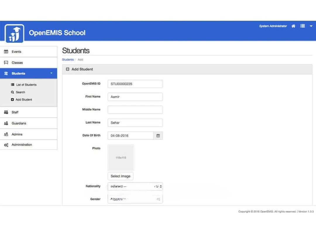 openemis-student