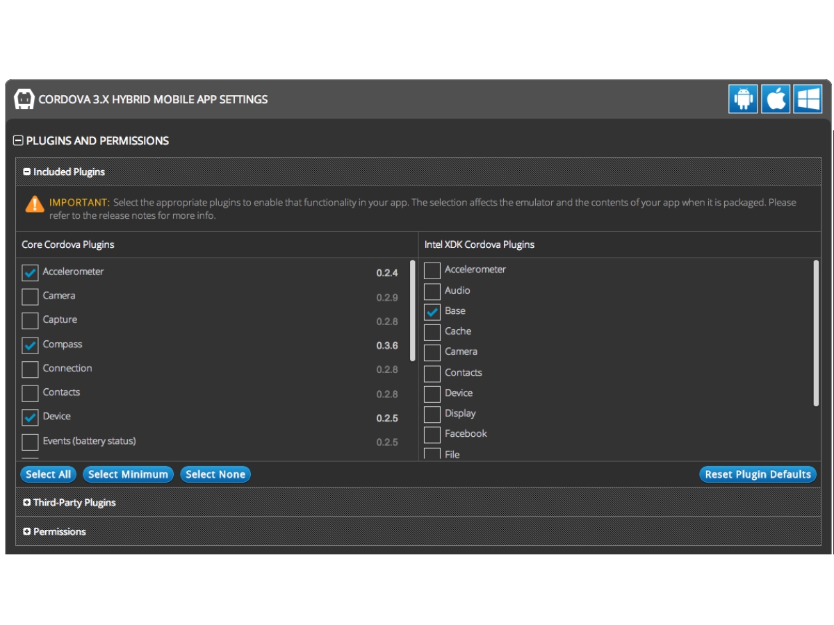 Apache Cordova-plugins