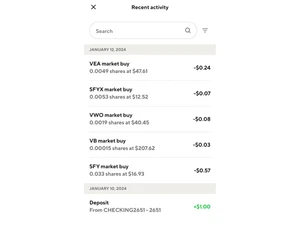 sofi invest-activity