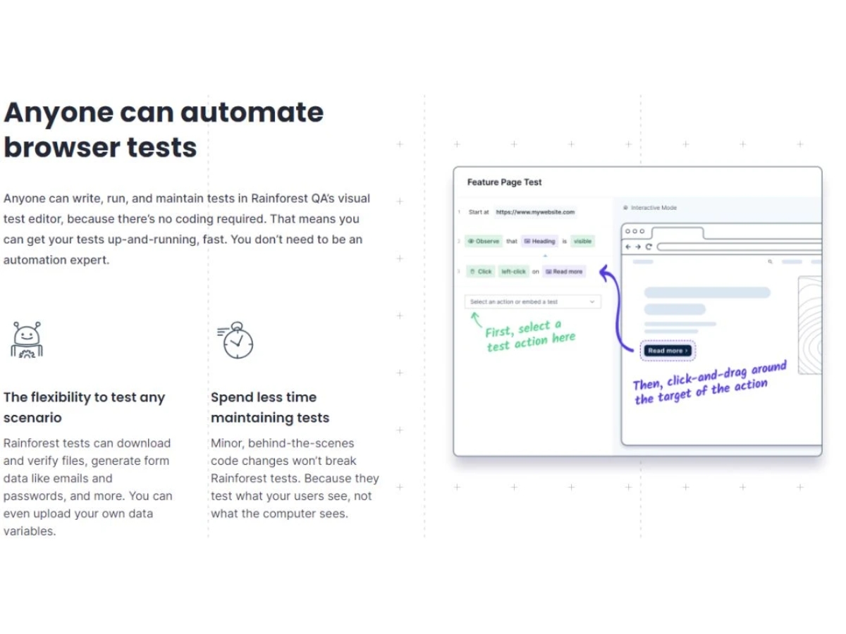 Rainforest QA-browser tests