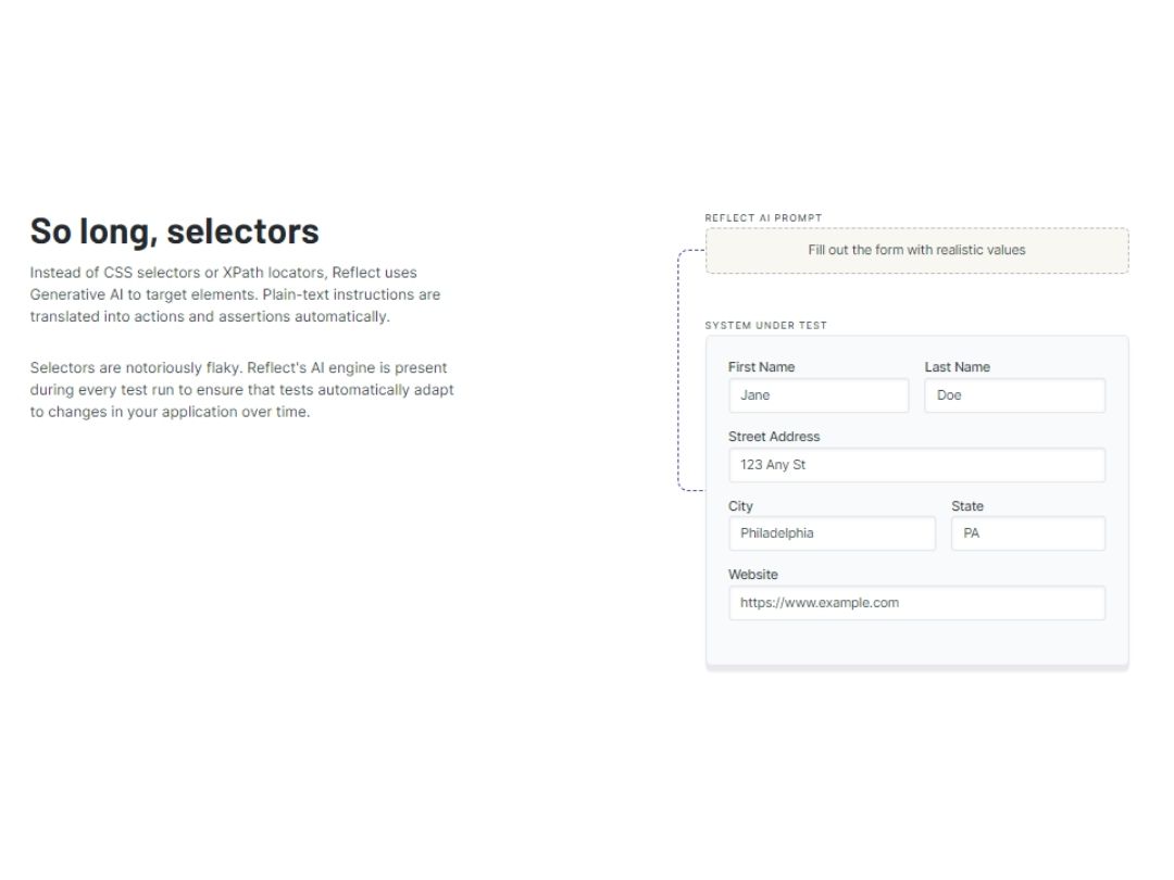 Reflect Run-Selectors