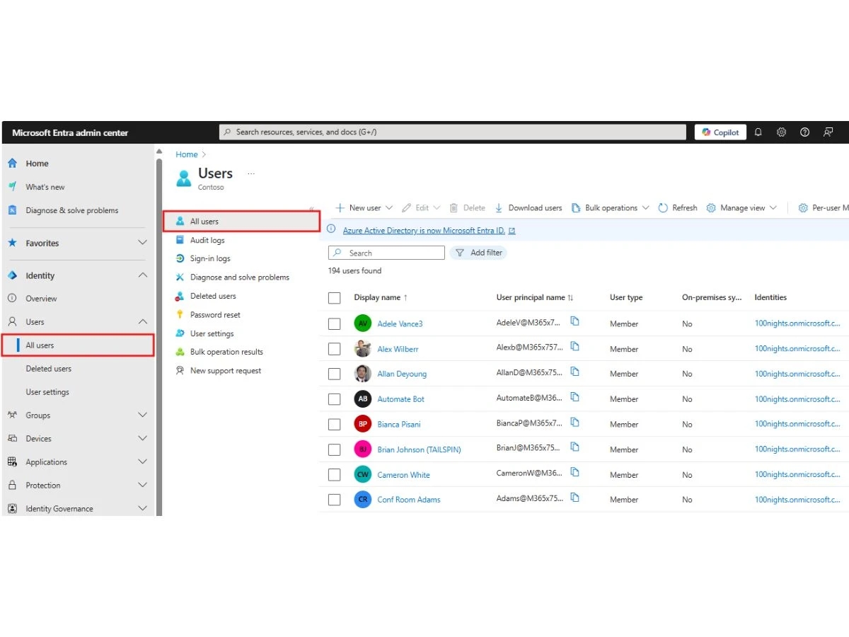 Microsoft Entra ID-users