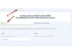 planet vpn-configuration