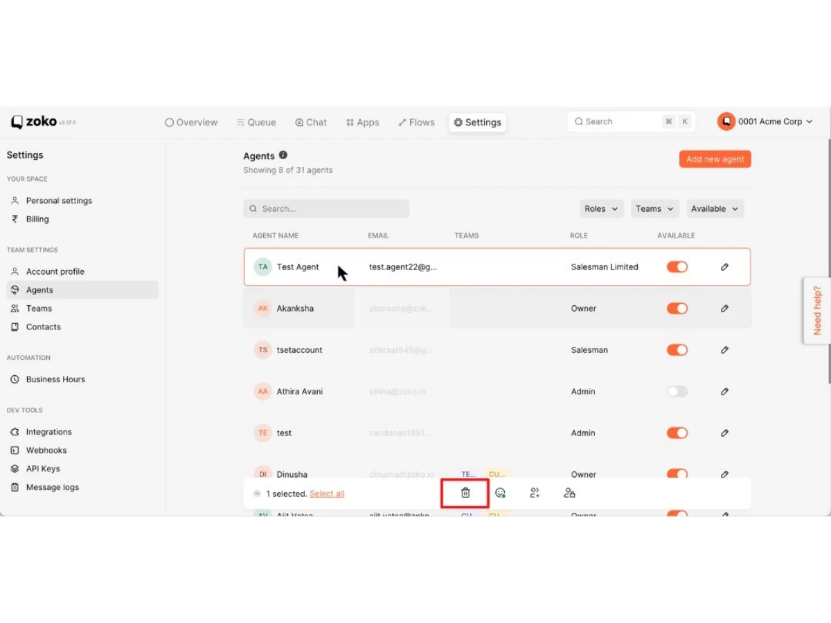 Zoko-dashboard