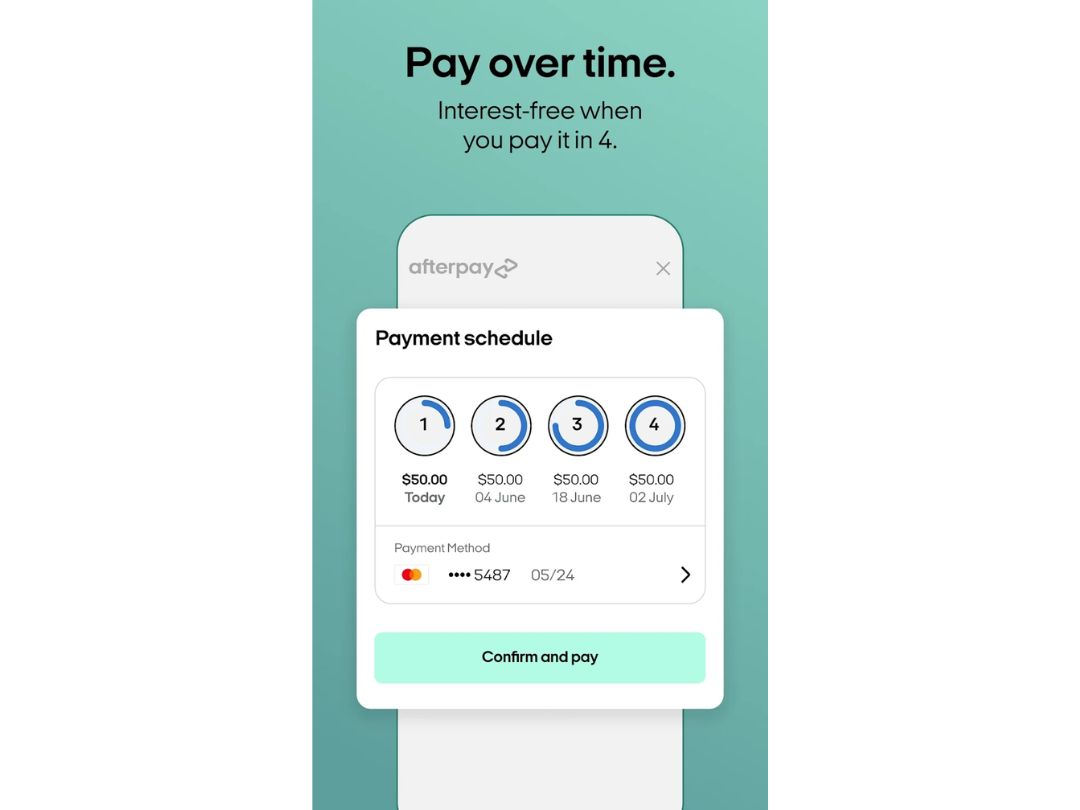 Afterpay-Interest free