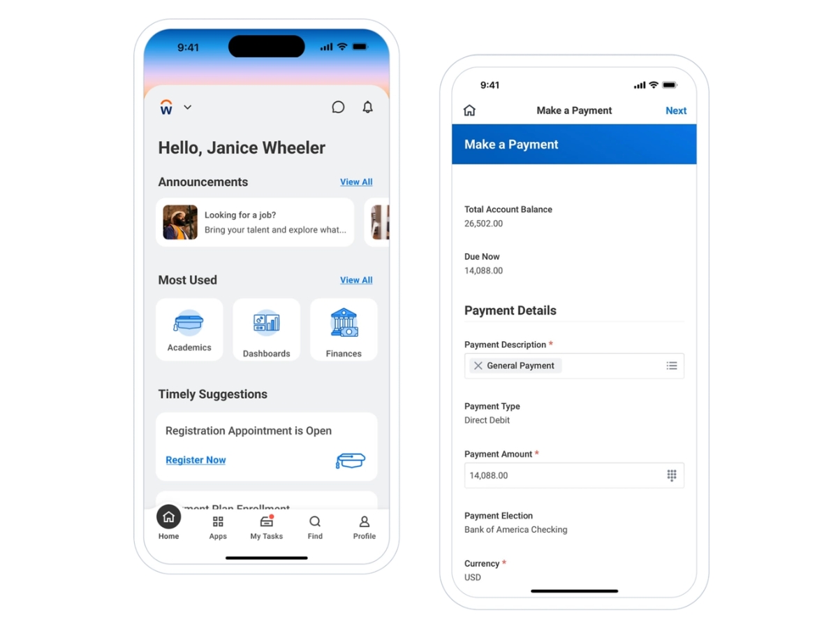 Workday SIS-payments